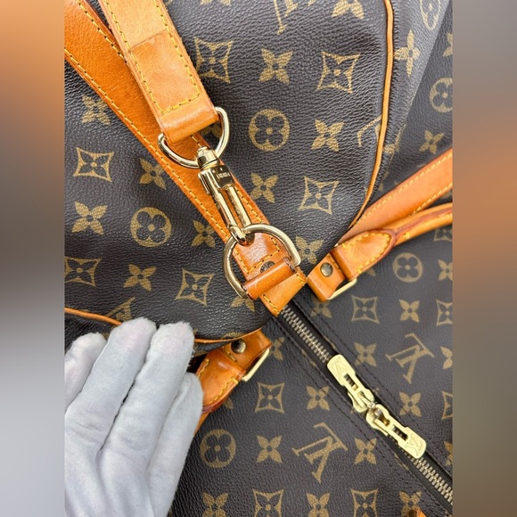 Louis Vuitton Keepall Bandolier 60 Monogram Canvas Travel Bag SD0946 Vintage - Picture 13 of 16